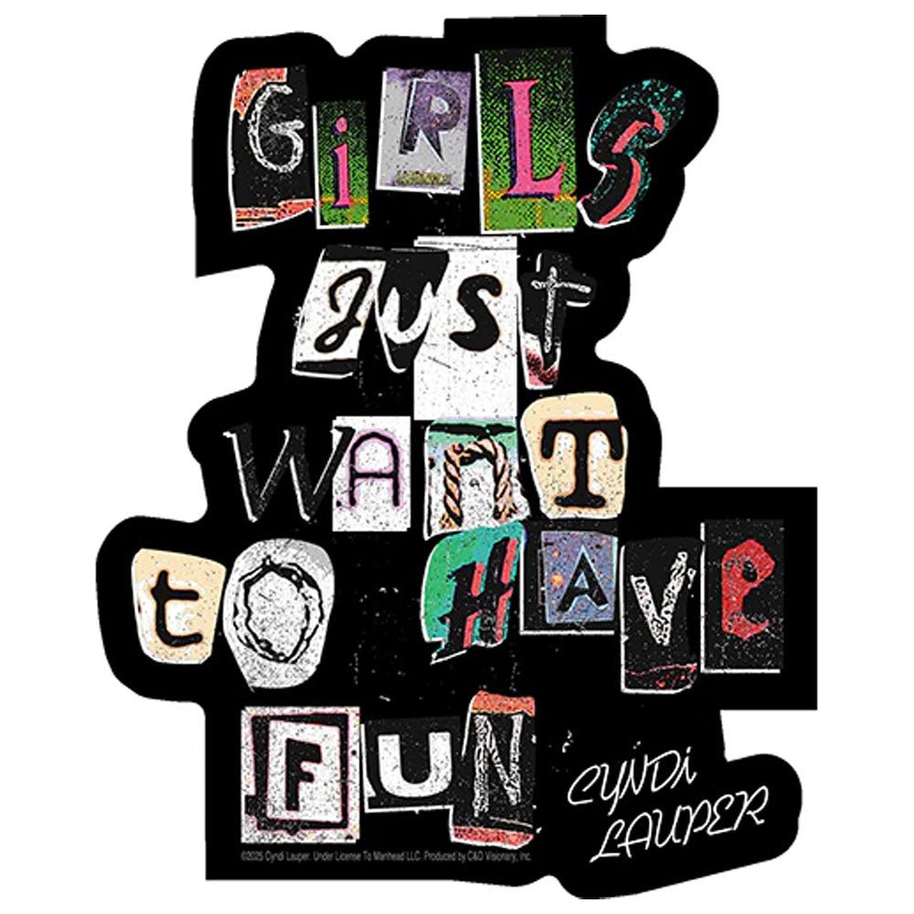 CYNDI LAUPER シンディローパー - Girls Wanna Have Fun / ステッカー - PGS